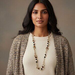 NECKLACE - Banana Republic - Classic necklace with faux pearls and large beads